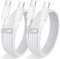 Cable USB C a USB C 2M 2Pack, 60W Cable Tipo C Carga Rapida para iPhone 15 16 Pro Max/Plus/15/16,iPad Pro/Air,MacBook Air, Nylon Cable Carga Rapida Tipo C