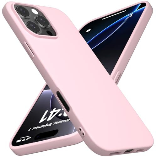 X-level Cover per iPhone 16 Pro, Custodia Protezione in Morbida Silicone TPU Ultra Sottile e Anti-Graffio Cover Ultra Slim per iPhone 16 Pro Anti Scivolo, Rosa