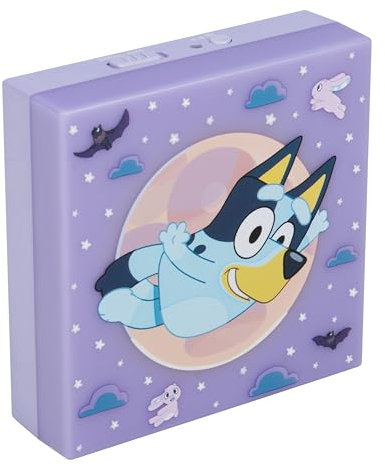 Paladone Bluey Night Light, lampada da parete a LED con sensore automatico e luminosità regolabile, alimentata a batteria, per la cameretta dei bambini, prodotto con licenza ufficiale