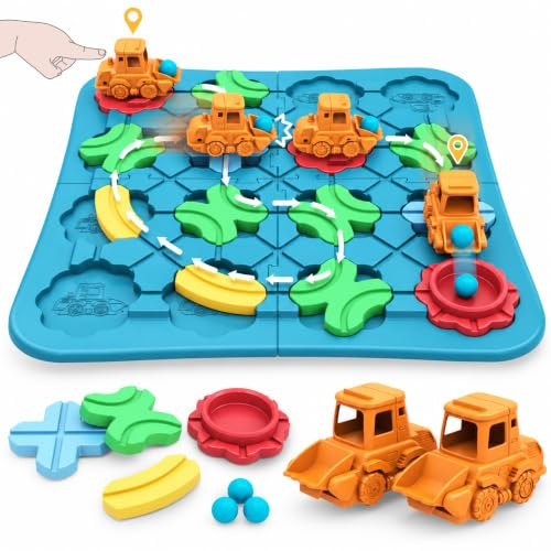 STEM Spielzeug – Logik Brettspiel für Kinder ab 3 Jahren, Montessori Lernspiel, Denkspiel Puzzle für Jungen & Mädchen, Geschenk für 3–7 Jahre, 29 Teile