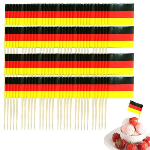 Mini Fahnen auf Stäben - Flagge Stick | Flaggen Banner | Cupcake Topper