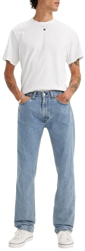 Levi's Men's 505 Regular Fit Jeans (Also Available in Big & Tall), Light Stonewash, 36W x 32L