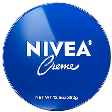 NIVEA Creme Body, Face and Hand Moisturizing Cream for All Skin Types, Rich Body Moisturizer with Provitamin B5, 13.5 Oz Tin