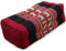 livasia Block Yogakissen eckig - 17x34x12cm - Meditationskissen mit Kapok, Stützkissen Bolster rechteckig, Yoga Pilates Zubehör Nackenkissen, Thaikissen fest handgefertigt (Rot/Elefanten)