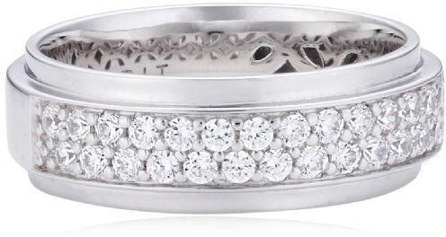 Esprit Damen-Ring Modern Shape Glam 925 Zirkonia weiß Brillantschliff