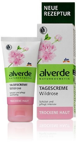 Alverde Wild-Rose Smoothing Hydrating Day Cream (Restores Radiance) - Vegan/No Animal Testing - 50ml by Alverde Natural Cosmetic