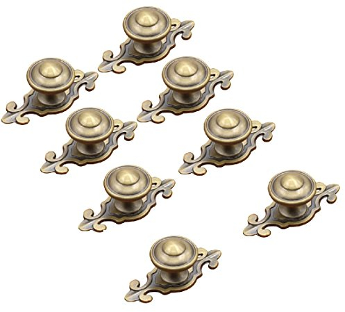 Schönes Leben* 10 Pcs Möbelknopf Schrankknöpfe Möbelknöpfe Set Möbelgriff SetRetro Keramik Türknopf (Bronze)