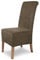 SCHEFFLER-Home Stuhlhussen Leon Taupe-Braun/elastische Wildleder Hussen für Stühle/robuste Freischwinger Hussen/Stuhlhussen Stretch & Lederoptik/Stuhl Hussen waschbar