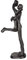 Aoneky Liebevolle Paar Eisenskulptur - Geschenk zum Geburtstag, Hochzeit, Hochzeitstag, Weihnachten - Statue Mann Frau - Hauptdekoration, Familie (Springen und küssen)