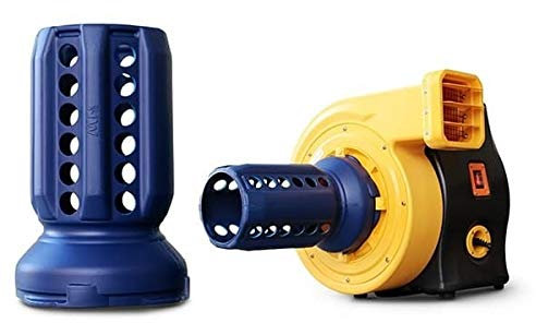 Turbine Gonflable, Souffleur de Châteaux Gonflables, Moteur électrique pour Gonflables Aquatiques, Toboggans, Water Ball, Bumper Ball, Zorb Ball (E - Adaptateur Tuyau Extracteur)