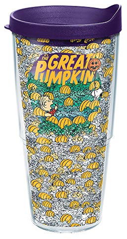Tervis Peanuts – Great Pumpkin Made in USA Doppelwandiger isolierter Becher hält Getränke kalt und heiß, 680 ml, klassisch
