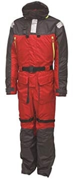 Kinetic Guardian Flotation Suit Schwimmanzug in Zwei Farben Größen S bis 3XL ISO 124026 Zertifiziert (Rot/Grau, 3XL)