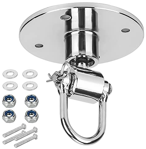 Speed Bag Wirbel – Edelstahl-Speedbag-Drehgelenk – Boxwirbel mit 360°-Kugellager – komplettes Speedbag-Halterungs-Hardware-Kit – einfache Einrichtung auf hängendem Boxplattformständer