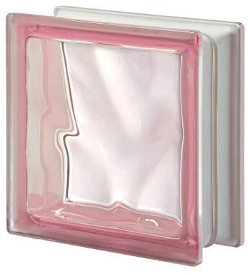 Vitroland 011731 Bloc en verre, rose