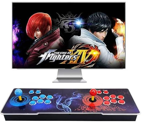 【26800 Games in 1】 Pandora's Box Arcade Game Console, 3D Pandora Box Support PC & Projector & TV, 2-4 Players, 1280X720 Full HD, 3D Games, Search/Hide/Save/Load/Pause Games, Favorite List