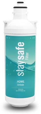 staysafe ANTIKALK Ersatzfilter | Schnell & einfach wechselbare Kalkfilter-Filterkartusche | Untertisch Wasserfilter für Trinkwasser gegen Schadstoffe