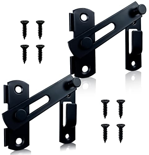 2 piezas Pestillo de Puertas Cerrojo, pestillo puerta corredera, Pestillo de Acero Inoxidable, Para Puertas de Mascotas, Muebles de Gabinetes, Pestillos de Ventanas