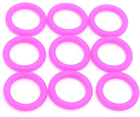 O-Ringe 110pcs Keycaps O-Ring-Dichtung Schalter Ton Dämpfer for Cherry MX Keyboard Dämpfer Ersatz Noise Reduction Silikon-O-Ring-Dichtung JIYAMI'EN EL (Color : Pink, Size : 9x4x2.5mm)