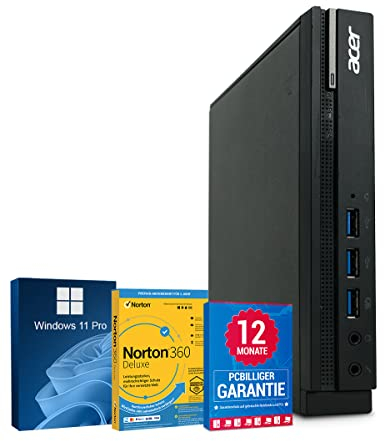 Acer Veriton N4640G PC Computer Intel Core i5-6500T@ bis zu 3,1 GHz 16 GB 512 GB SSD mit Windows 11 Pro & GRATIS Bluetooth, WLAN & Antiviren-Software inkl. 12 Monate Garantie (Generalüberholt)