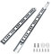 Cjueiom 10 Pack 9 Inch / 214mm Drawer Slides Runners, Silver Ball Bearing Drawer Slides Rail Metal Two Way Slide Track Rail, 17mm Wide Keyboard Tray Runners for Grooved Drawers Cabinet Cupboard