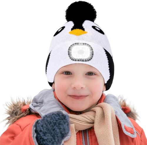 AYPOW Winter Mütze Strickmütze Kinder, Niedlich Tiermuster Beanie Mütze, Winterwarm Strickmütze, Weihnachts Lustige Kleine Geschenke für Jungen Mädchen