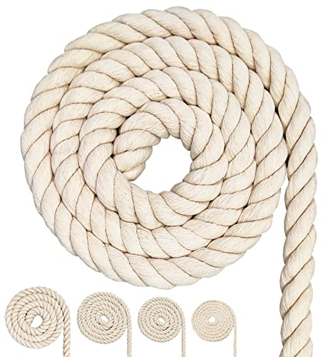 Baumwollkordel, Makramee-Garnseil, viele Größen Baumwollseil für DIY-Bastelarbeiten, Geschenke (40mm(5M))