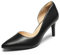 DREAM PAIRS Trachtenschuhe Damen Stiletto High Heels Pumps Damen Stiletto Schuhe,Size 43,Schwarz-Pu,SDPU2416W
