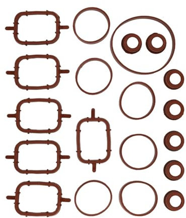 CuLtP 20-teiliges Autoteile-Zubehör, Ansaugkrümmer-Dichtungssatz, kompatibel mit BMW X3 X5 Serie M57 M57N E39 E46 E90 E83 E53 E70 E71 3.0d