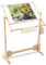 Webrahmen Erwachsene Stickrahmen Kreuzstich Rahmen Ständer Cross Stitch Stand Bodenständer Aus Kiefernholz, Kreuzstichrahmen, 9 Ct, 50 Cm Höhe, 5 Verstellbare Positionen, Erhöhte Stabilität