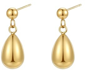 Happiness Boutique Damen Ohrstecker | Hochwertige Edelstahl Ohrringe | Auffälige Ohrstecker | Kugel Ohrstecker in Gold – Roségold, Silber