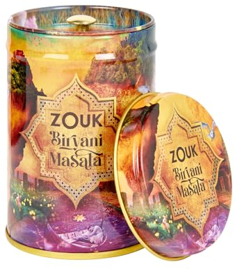 Zouk Biryani Masala Spice Pot | Authentic Indian Spice Blend | Rich & Fragrant Powder | For Biryani & Rice Dishes | Vegan Friendly (60g)