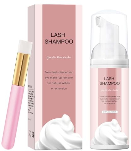 EONFAVE Wimpernshampoo Cleanser Eyelid Foaming, Wimpernshampoo für Wimpernverlängerung, Make-up-Reinigungsschaum, Eyelash Foam Shampoo für Wimpernpflege, 100% Sicher für Natürliche Wimpern