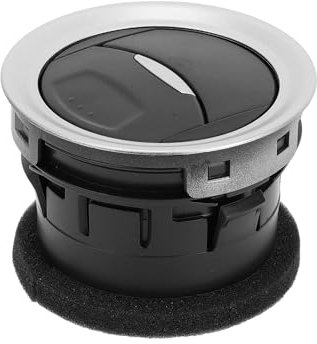 VekAuto Uscita Aria A/C Centrale Compatibile per Ford Fiesta 2013-2016, Durevole Pannello Presa Aria in ABS Nero Argento