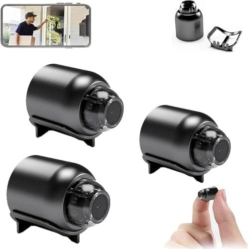 Cat Eye Camera, Popular Home Cat Eye Camera, Mini Wireless Wifi Camera 1080p HD, Wireless Magnetic Security Camera, Easy Installation, Cam for Home, Car, Night Vision and Motion Activation (3 Pcs)
