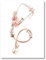 Herz Stethoskop EKG Blume medizinische Poster und Drucke Kardiologe Büro Wandkunst Bilder Leinwand Gemälde Dekor Arzt Geschenk(PB2509,A5 15x21 cm No Frame)