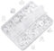 550 piezas de almohadillas de seguridad para pendientes, almohadillas de metal para aretes, tapones de silicona transparente, 6 estilos, kits de repuesto para aretes y aros