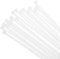 sourcing map 100PCS Cable Zip Ties 10 Inch, Self-Locking Nylon Wire Ties with 50 lbs Tensile Strength for Indoor and Outdoor, White