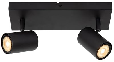 LUCIDE Amigo Deckenleuchte, 2 x GU10, Schwarz
