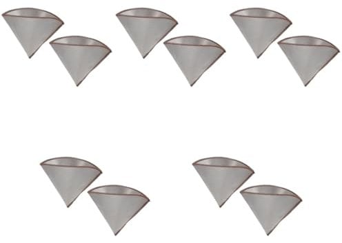 DECHOUS 5 Set Schermo Del Filtro Per La Preparazione Del Caffè Tazze Da Caffè Riutilizzabili Con Coperchi Caffè Riutilizzabile Caffè Compatibile Filtri Acciaio Inossidabile 304 2 Pezzi * 5