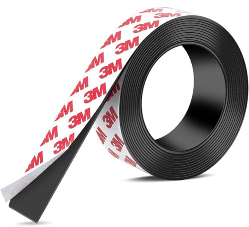 SIRLOMU 1 Stück Selbstklebende Magnetstreifen Stark | Magnetstreifen zum Kleben | Magnetband (2 mm x 20 mm x 2 m)
