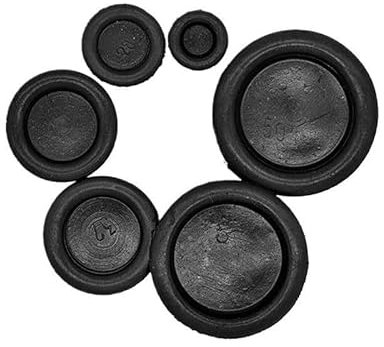 Blanking Grommets Rubber Grommet Closed Gromet Blind Plug Bungs Dust-Proof Coil Ring Single-Sided Circular Electric Box, 1/2/5/10/20 Pcs(14mm-20pcs)