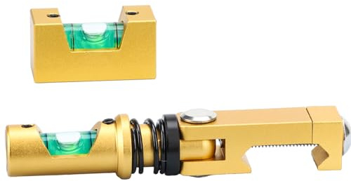 Thwackor Picatinny-Wasserwaage, faltbares Zielfernrohr, professionelles Design, hohe Präzision (Gold)
