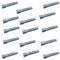 100x Hüfner Universaldübel ''PLUS'' mit Kragen aus hochwertigem Kunststoff - universal Dübel - für Befestigungen in Vollbaustoffen und Hohlbaustoffen - 8 mm - 8mm