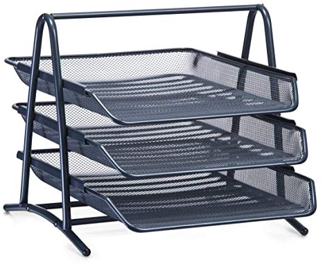 Zeller 17731 Ablageständer A4, Mesh 35.5 x 29.5 x 27 cm, anthrazit