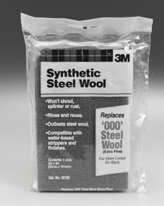 3 M 10120 # 000 Extra fina lana de acero sintética almohadillas