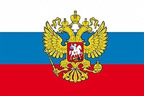 U24 - Bandiera della Russia con aquila, 90 x 150 cm