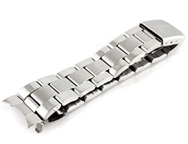 Alienwork IK Cinturino orologio argento Bracciale in Acciaio