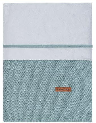 Baby's Only - Baby Bettwäsche Classic - TOG 1.5 - Gestrickte Babydecke für Kinderbett oder Kinderwagen - 80x80 cm - Stonegreen