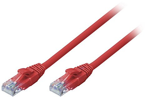 LINDY 5m Cat.6 U/UTP Ethernet Cable, Red