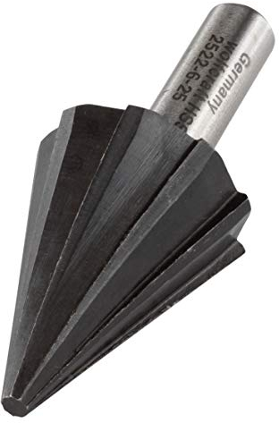 wolfcraft 2522000 HSS-Lochfräser, Schaft 8 mm Ø 6-25